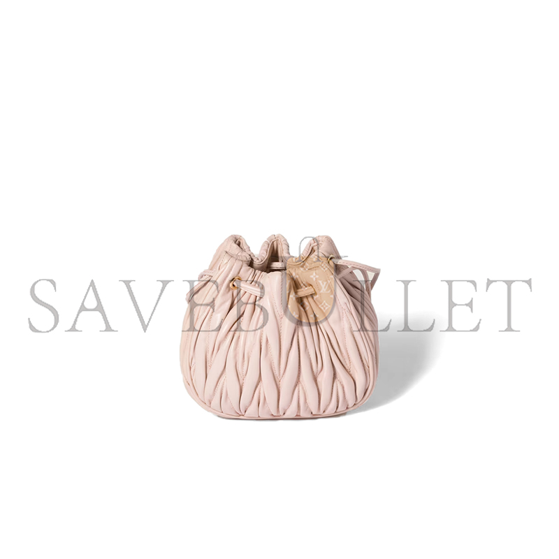 M1v M1v matelassÉ nappa leather pouch 5nd022 01 (16*14*7.5cm)